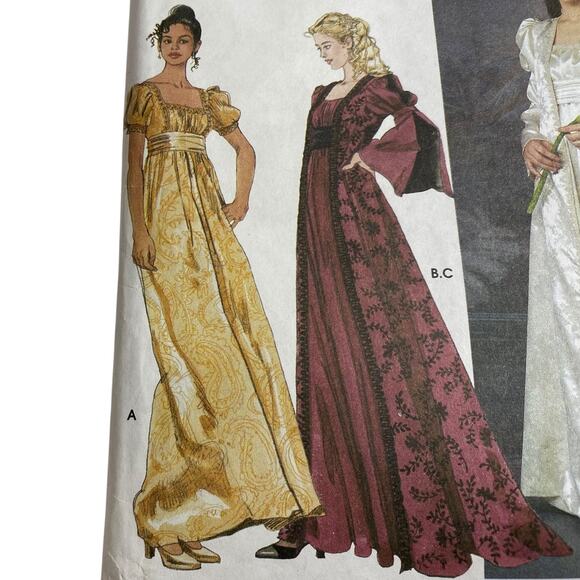 Simplicity Pattern 9045 6 8 10 12 Dress Jacket Costume Regency Bridgerton UNCUT - Picture 6 of 15